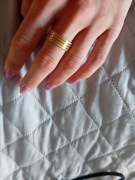 Żlota obrączka  , szeroka obrączka