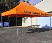 Namiot Handlowy Targowy Jarmark 450x300cm 3x4,5m Składany Dwa Stoły