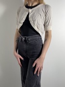 Krótkie bolerko w groszki, wiskoza, retro styl rozm. M Mark&Spencer