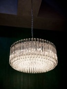 Novaresi Concavo żyrandol lampa okrągła kryształowy złoty 24kt wloski 120 