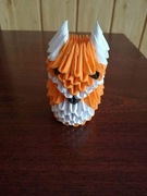 Lisek origami 3d wszystko wykonane z papieru