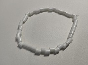 Bransoletka biała w stylu 90 lat