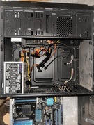 Procesor, zasilacz, chłodzenie, płyta główna(uszkodzona)