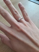 Pierścionek  srebrny  z diamencikiem 0,25ct