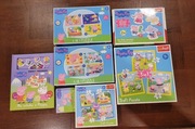 Zestaw puzzli i książeczek Świnka Peppa
