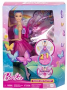 Barbie Motylkowa baletnica 2 w 1 Lalka z magiczną przemianą HXJ10
