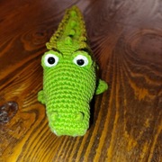 Maskotka ręcznie robiona- krokodyl 