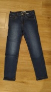 Spodnie Jeansy dla dziewczynki r 128