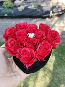 Flower Box  Mini Serce Welur