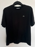 Koszulka Lacoste czarna S/M – klasyk z logo krokodylem, unisex vintage