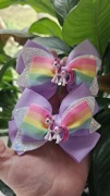 2szt spinki do włosów kokardki Kucyk Pony Twilight Sparkle handmade 