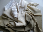 Chusta Milanówek ombre ecru/ miodowy 100% jedwab silk 88 cm