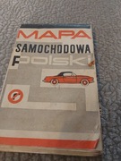 MAPA SAMOCHODOWA 1966 AUTO PRL 