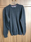 House Brand sweterek męski czarny bawełna rozm M