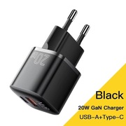 Ładowarka Sieciowa Essager 20W GaN USB typu C i A Zasilanie Choinki Czarna