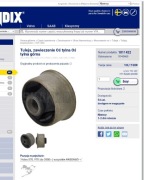 Tuleja zawieszenie oś tylna górna Volvo s70 V70 960 s90 v90 850 