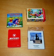 Zestaw 4 gier Karty Mickey Football Disney Karty Memo Kubuś Puchatek i inne