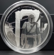 STAR WARS*THE MANDALORIAN-CLASSIC*THE MANDALORIAN*1ozSILVER,PROOFUNIKAT!MP5