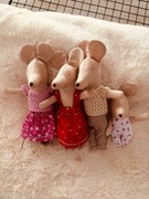 Myszki rękodzieło do domku dla lalek lub myszek