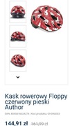 Author Kask dziecięcy Floppy czerwony (pieski) 48-52 S 