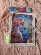 Zestaw do Haftu Diamentowego 5D - Magiczny Jednorożec