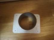 Kołnierz przyścienny z ramką pod rurę 100 mm