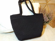 Torebka shopper totebag worek robiona na szydełku handmade 