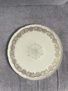 Talerz pozłacany porcelana KMP 33 cm