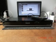 Nagrywarka DVD/Blu-ray/HDD Panasonic z pilotem i kablem HDMI