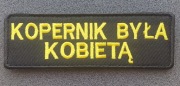 Naszywka Morale Patch - Kopernik byłą kobietą (mocowanie na rzep)