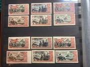 ZSRR 1947 - 30 lat Rewolucji - Zestaw Ząbkowane i Cięte MNH Czysta Guma