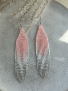 Kolczyki z japońskich koralików.