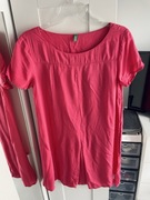 united Colors of benneton sukienka różowa na co dzień do pracy s