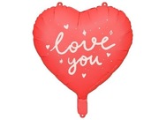 Balon foliowy Serce ''Love you'', 45 cm, PartyDeco