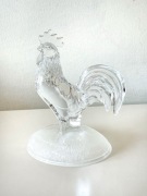 Vintage Kryształowa Szklana Figurka Koguta Cristal d’Arques Francja