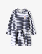 Cienka bawełniana sukienka z długim rękawem r 122-128