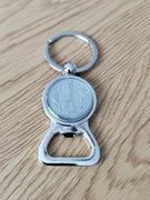 Otwieracz do butelek z oryginalną monetą 1 złoty PRL – unikatowy