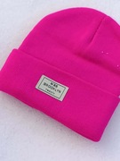 Fuksja czapka wiosenno-jesienna śliczna