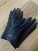 Damskie czarne zimowe rękawiczki