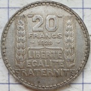 Francja 20 franków 1929 20g Ag 680 #2