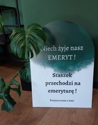 Tablica powitalna Emerytura