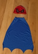 Strój przebranie Spiderman peleryna i maska rozmiar 110