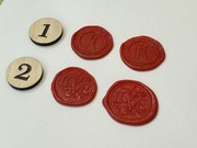 Pieczęć lakowa woskowa pieczątka , ręcznie wykonane metalowym stemplem