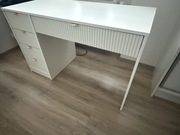 Biurko z szufladami TIRENO nowoczesna Toaletka w kolorze białym