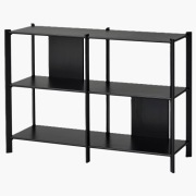 Regał IKEA JATTESTA biały / jasny bambus, 120x85x40 cm