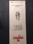 Solidarność kalendarz 1984