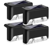 lampa schodowa solarna 4 sztuki zewnętrzna wodoodporna