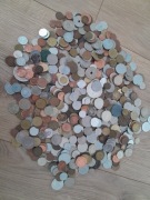 Monety ze swiata mix ponad 2 kg