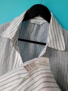 MaxMara Marella zgrabna naturalna sexi bluzka 34 36 XS S biały szary LEN