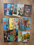 Kartki imieninowe PRL  21 sztuk nowe i używane pocztówki zestaw